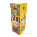 Пользовательская сублимация роскошные винные каджас de embalaje коробки упаковывать деревянные подарки для вина картонная коробка для бумажной трубки упаковка